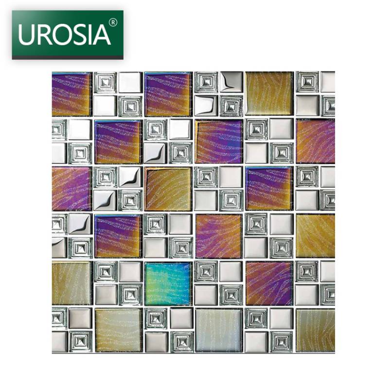 Gạch mosaic ốp tường trang trí màu sắc hỗn hợp 300*300mm DGZ08