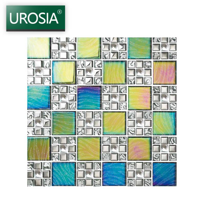 Gạch mosaic ốp tường trang trí màu sắc hỗn hợp 300*300mm DGZ10