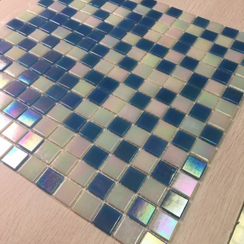 Gạch mosaic hồ bơi màu sắc hỗn hợp 327*327mm F730