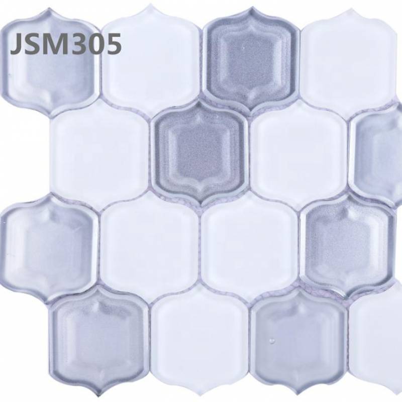 Gạch mosaic trang trí hình dạng lồng đèn màu sắc hỗn hợp 280*300mm JSM305