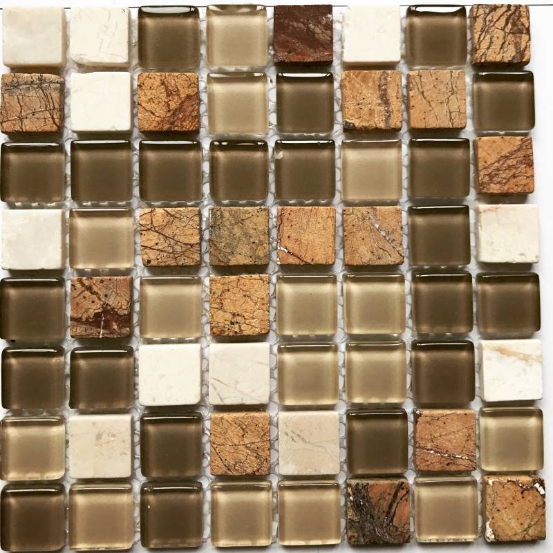 Gạch mosaic trang trí hình màu sắc hỗn hợp 15*15mm JSP15302