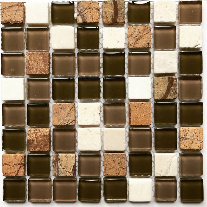 Gạch mosaic trang trí hình màu sắc hỗn hợp 15*15mm JSP15306