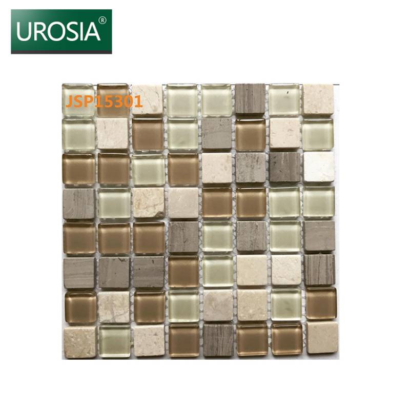 Gạch mosaic trang trí hình màu sắc hỗn hợp 15*15mm JSP15301