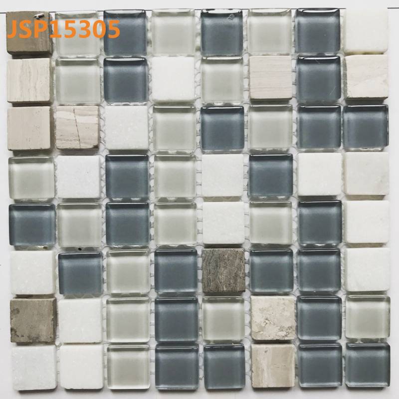Gạch mosaic trang trí hình màu sắc hỗn hợp 15*15mm JSP15305