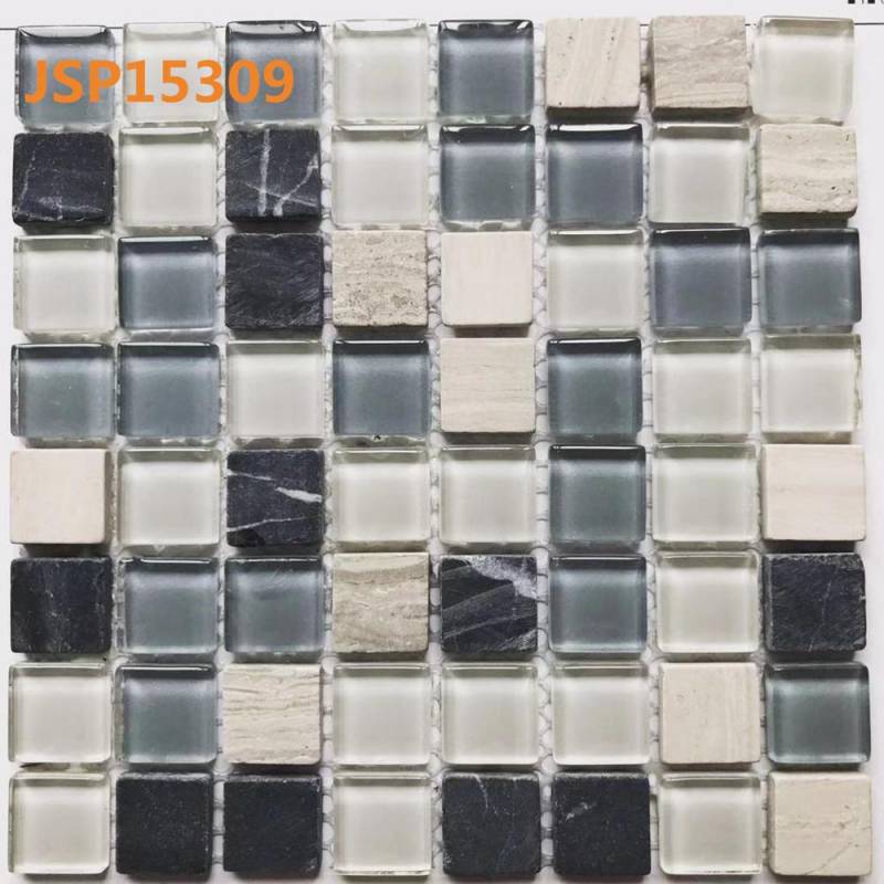Gạch mosaic trang trí hình màu sắc hỗn hợp 15*15mm JSP15309