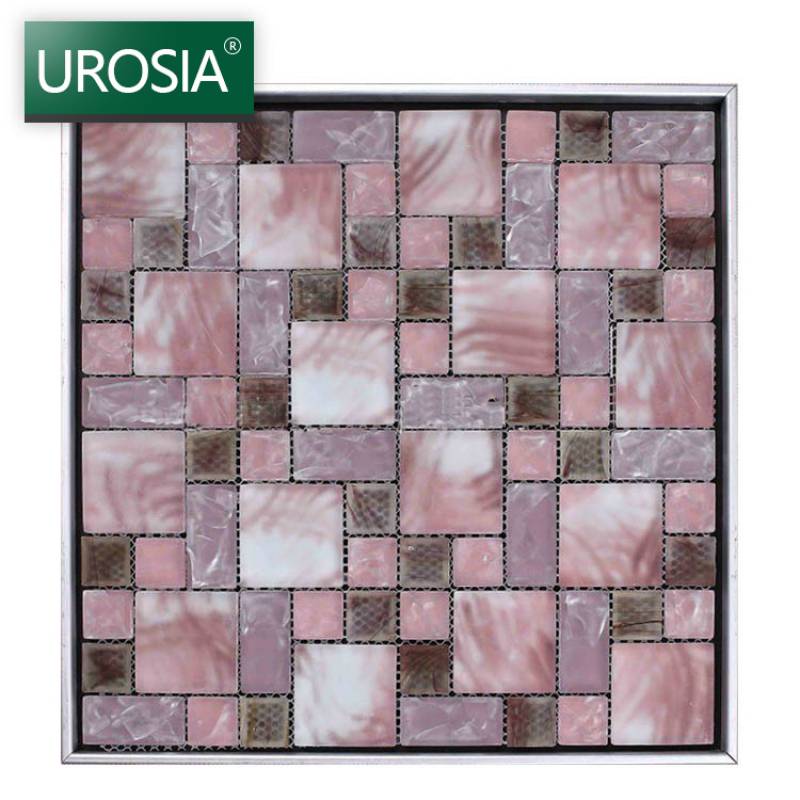 Gạch mosaic trang trí hình màu sắc hỗn hợp 300*300mm AMS08