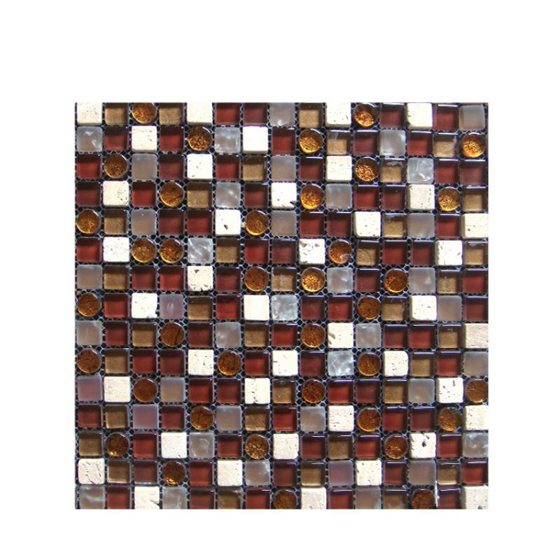 Gạch mosaic trang trí hình màu sắc hỗn hợp 300*300mm JS15021