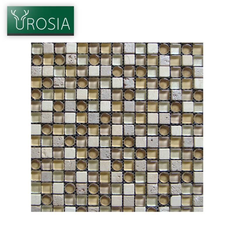 Gạch mosaic trang trí hình màu sắc hỗn hợp 300*300mm JS15020