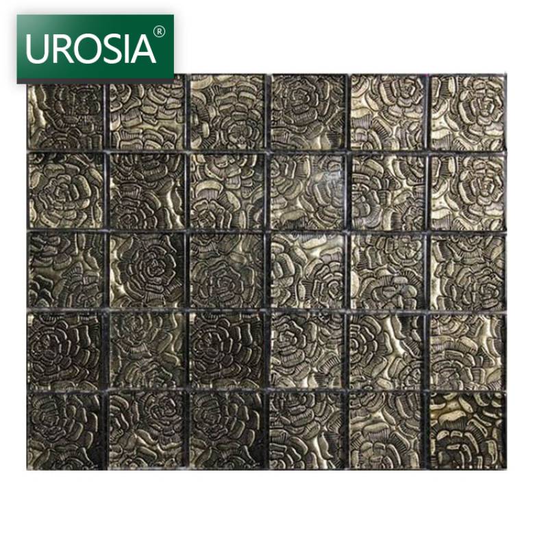 Gạch mosaic trang trí hình màu đồng 300*300mm FRS1163