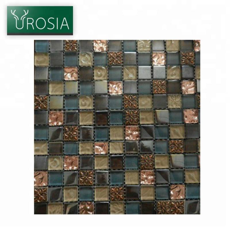 Gạch mosaic trang trí hình màu sắc hỗn hợp 300*300mm AR-001