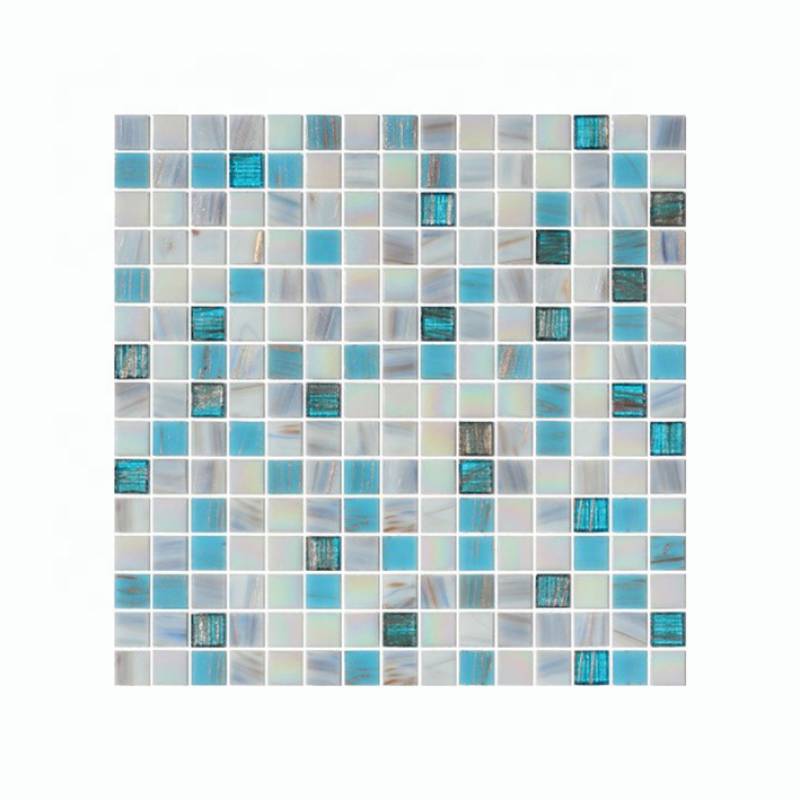Gạch mosaic hồ bơi trang trí hình màu sắc hỗn hợp 327*327mm 2501