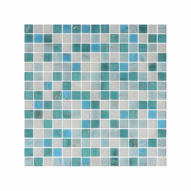 Gạch mosaic hồ bơi trang trí hình màu sắc hỗn hợp 327*327mm 2502