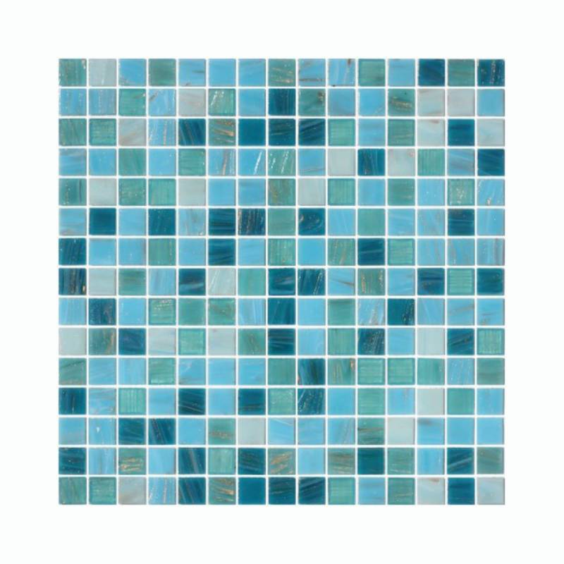 Gạch mosaic hồ bơi trang trí hình màu sắc hỗn hợp 327*327mm 2503