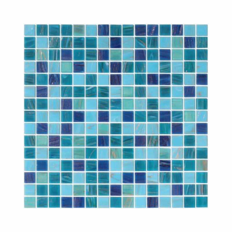 Gạch mosaic hồ bơi trang trí hình màu sắc hỗn hợp 327*327mm 2504