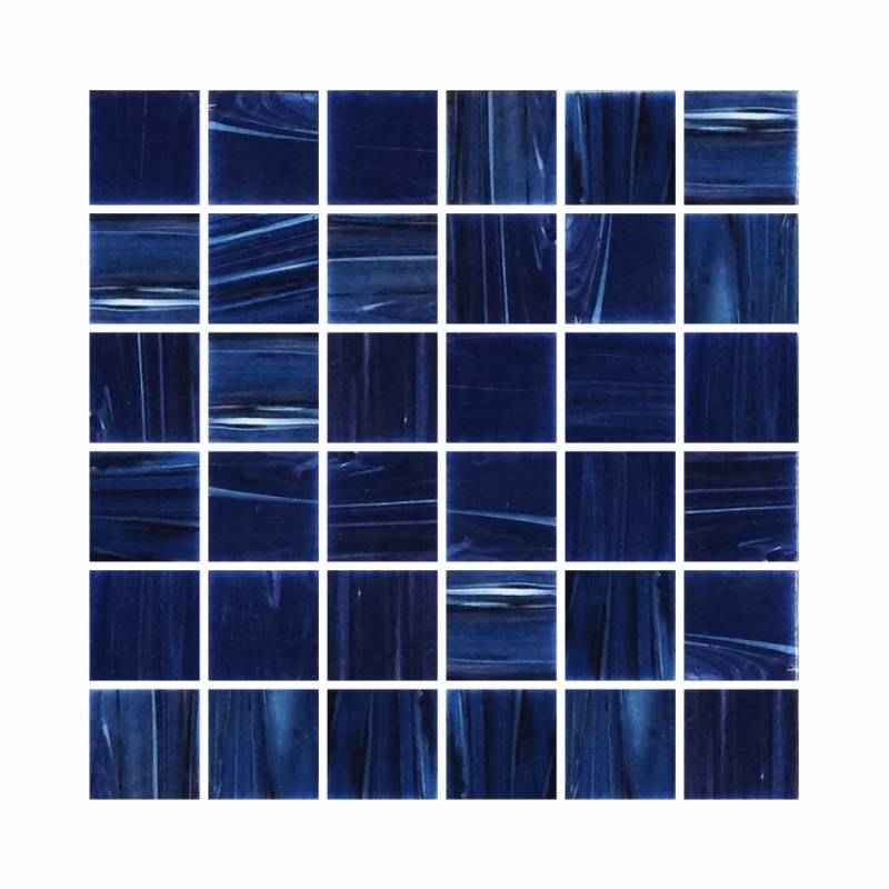 Gạch mosaic hồ bơi trang trí hình màu xanh 320*320mm Ne766