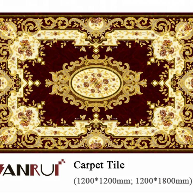 Gạch thảm lát sàn Ai Cập tráng men kích thước 600x600mm, 1200x1200mm, 1200x1800mm CN18027