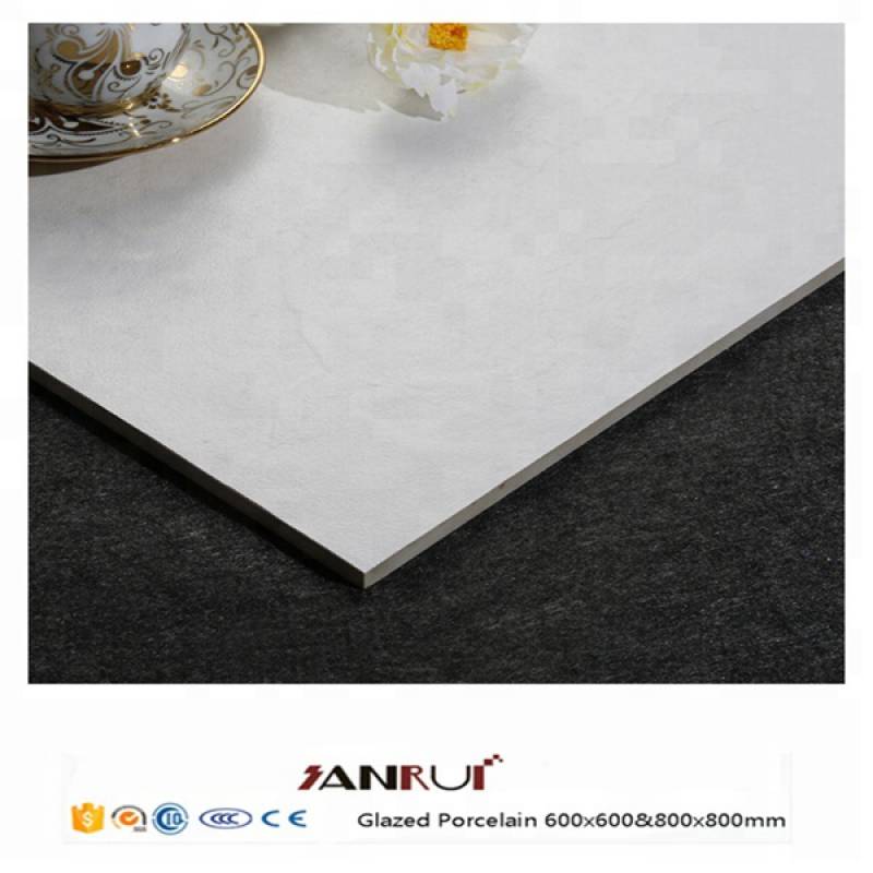 Gạch lát nền tráng men trắng đánh bóng kích thước 600x600mm