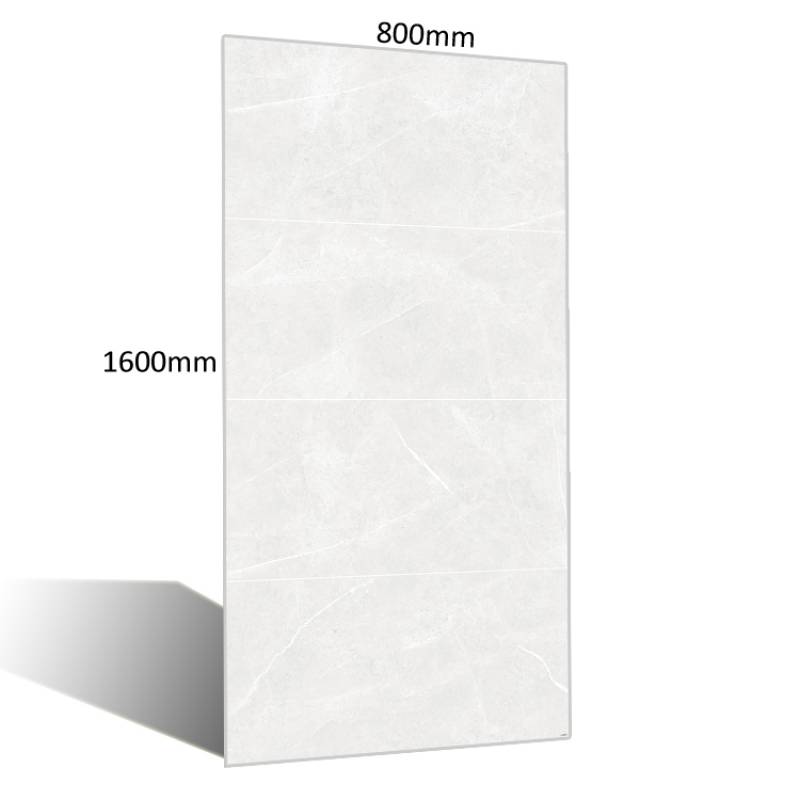 Gạch ốp lát trang trí màu xám sáng khổ lớn KT 800*1600mm VQ168201