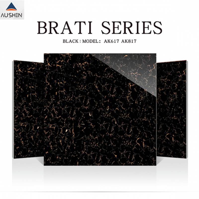 Gạch men bóng lát sàn 600x600mm AK617 màu đen