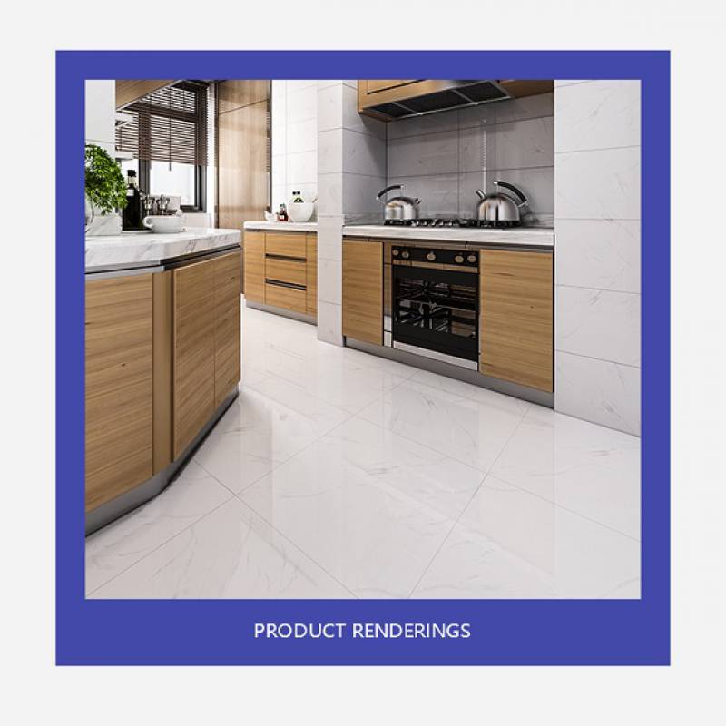 Gạch men lát sàn phong cách hiện đại 800x800mm vân đá