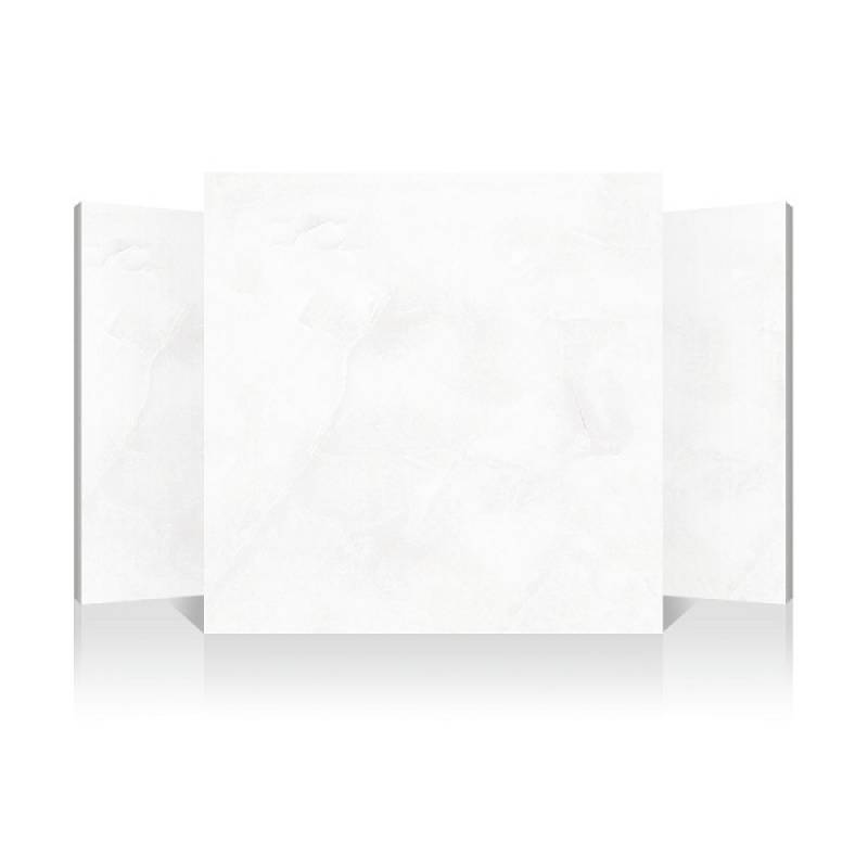 Gạch men bóng lát sàn hiện đại 600x600mm B6052 màu trắng