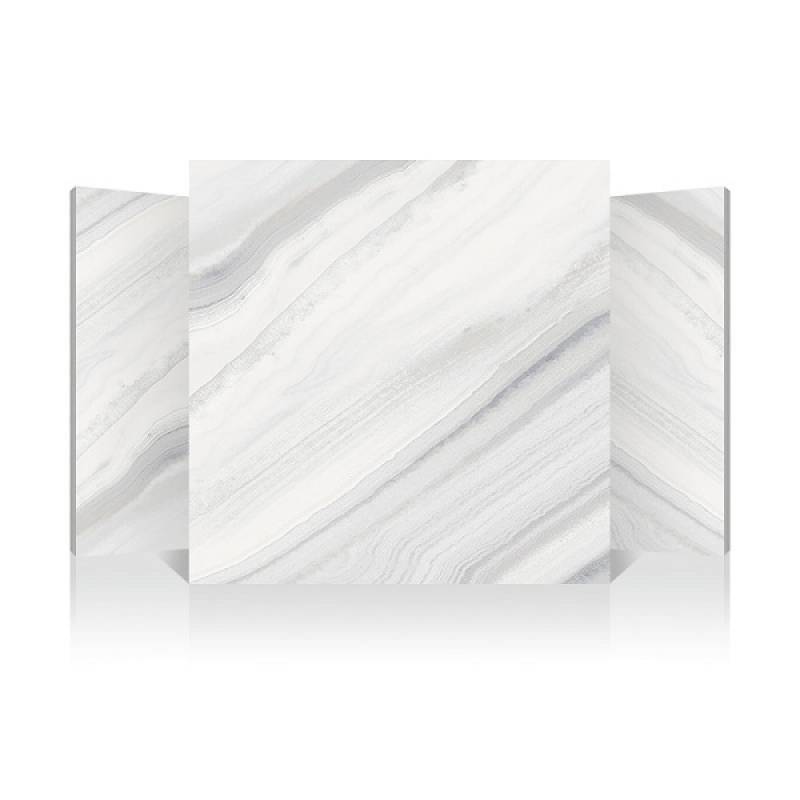 Gạch men bóng lát sàn 600x600mm B6311-6 màu trắng vân đá 