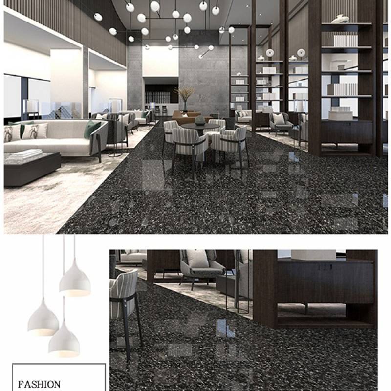 Gạch men lát sàn chống trượt 800x800mm LF8812-6 màu đen