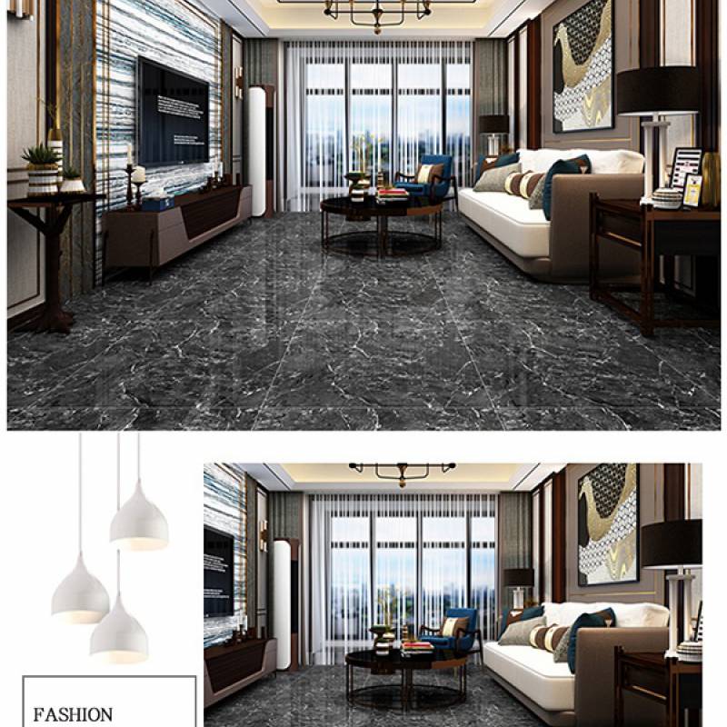 Gạch men vân đá lát sàn 600x600mm LF6816-6 màu xám 