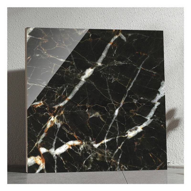 Gạch men bóng lát sàn 800x800mm LF8820-6 màu đen 