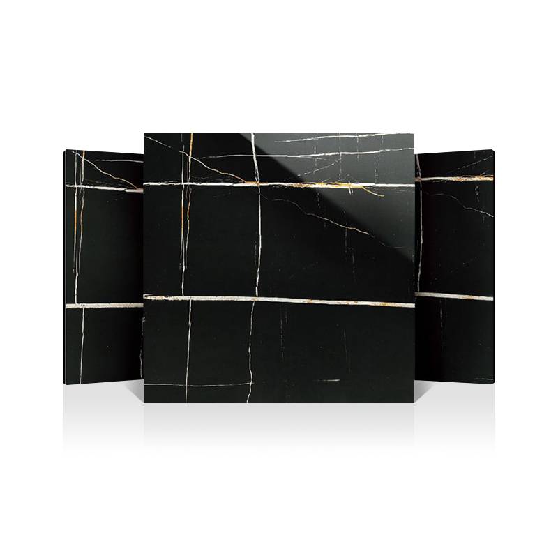 Gạch men bóng lát sàn cao cấp 800x800mm LF8829-6 màu đen 