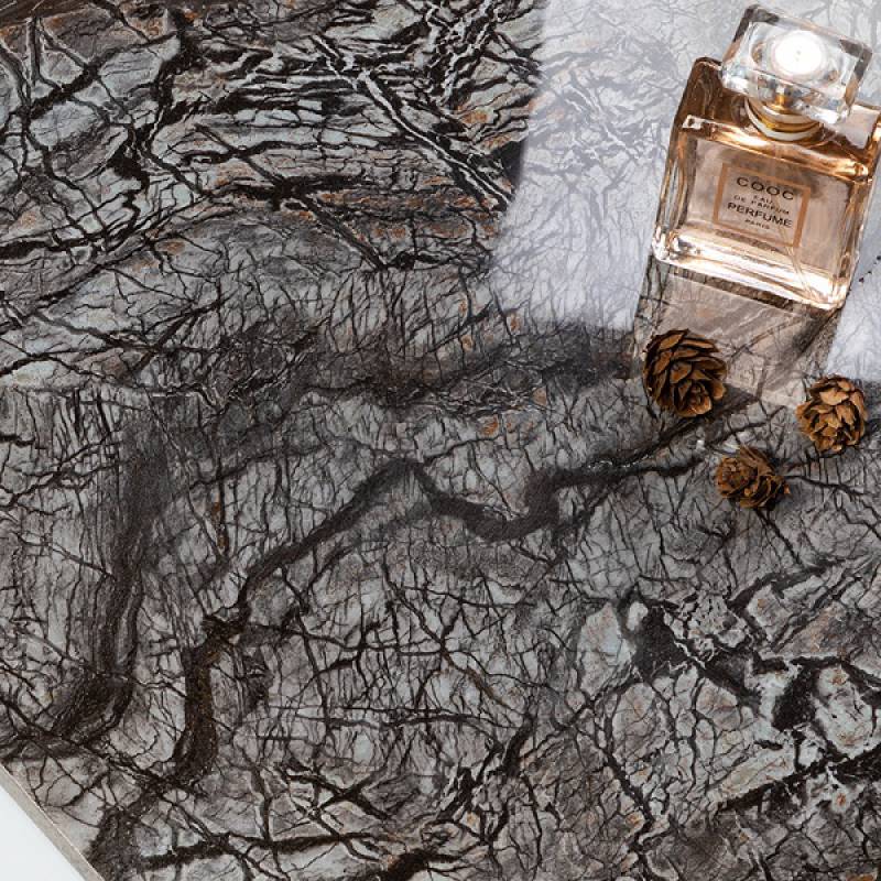 Gạch men lát sàn bề mặt bóng 800x800mm 89221-6 màu nâu vân gỗ 