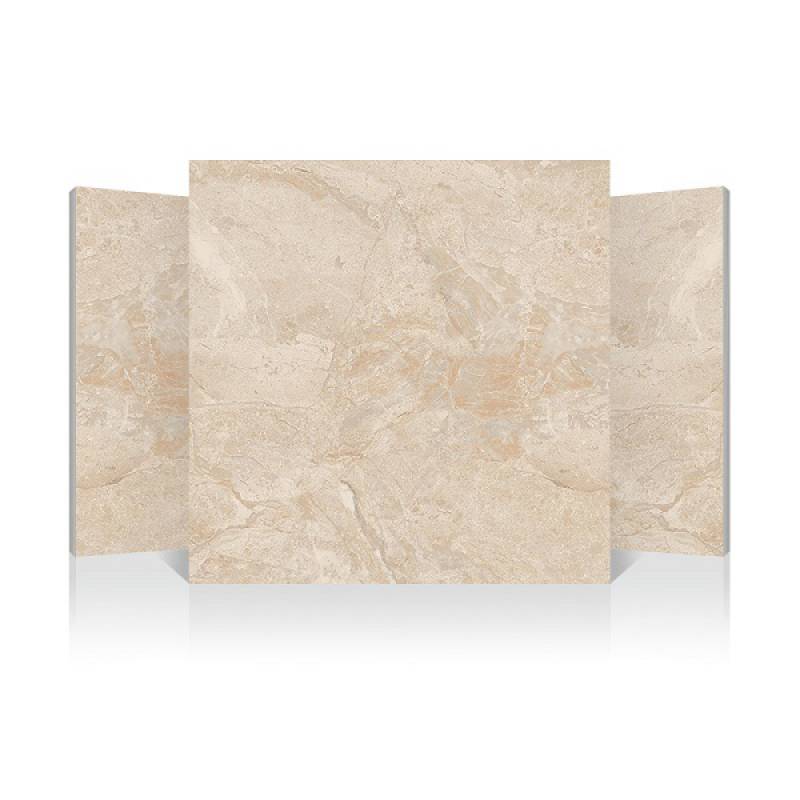 Gạch men bóng lát sàn hiện đại 600x600mm B6136-1 màu vàng