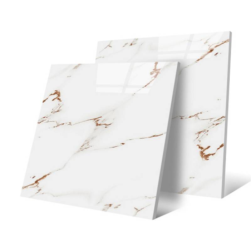 Gạch men lát sàn 600x600mm B6304-1 màu trắng vân đá cẩm thạch