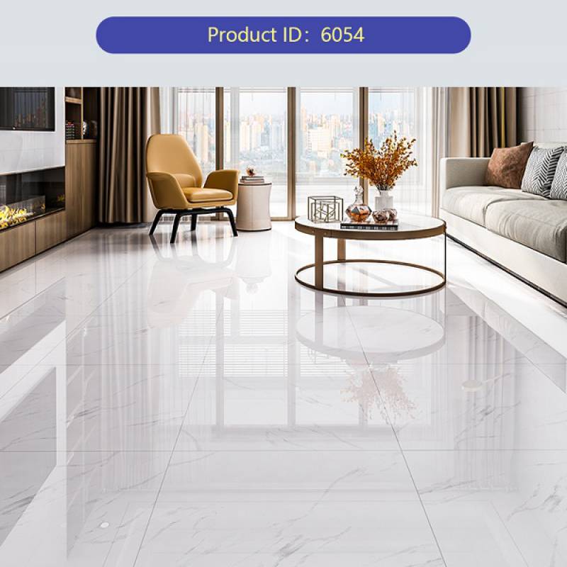 Gạch men lát sàn 600x600mm 6054-1 màu trắng đá cẩm thạch