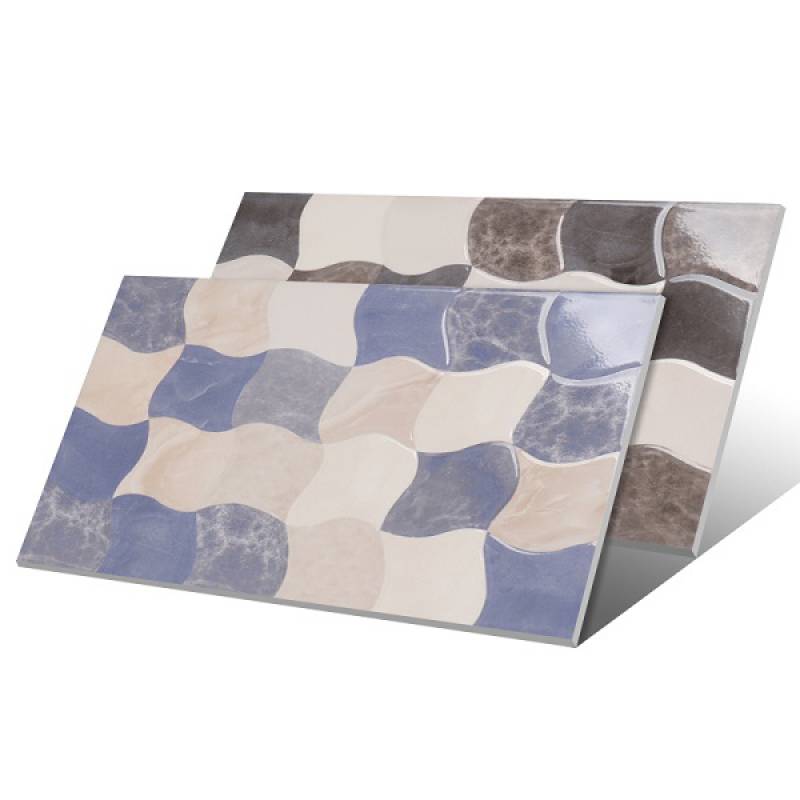 Gạch men 3D bề mặt bóng ốp tường phòng tắm cao cấp 250x400mm