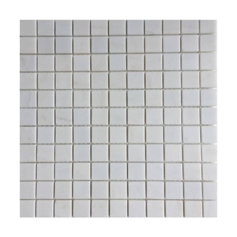 Gạch mosaic đá tự nhiên 298x298mm màu trắng 