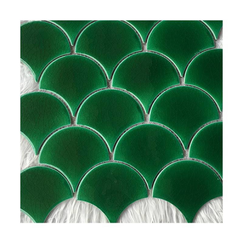 Gạch mosaic gốm trang trí 300x300mm YD-Y0704 màu xanh 