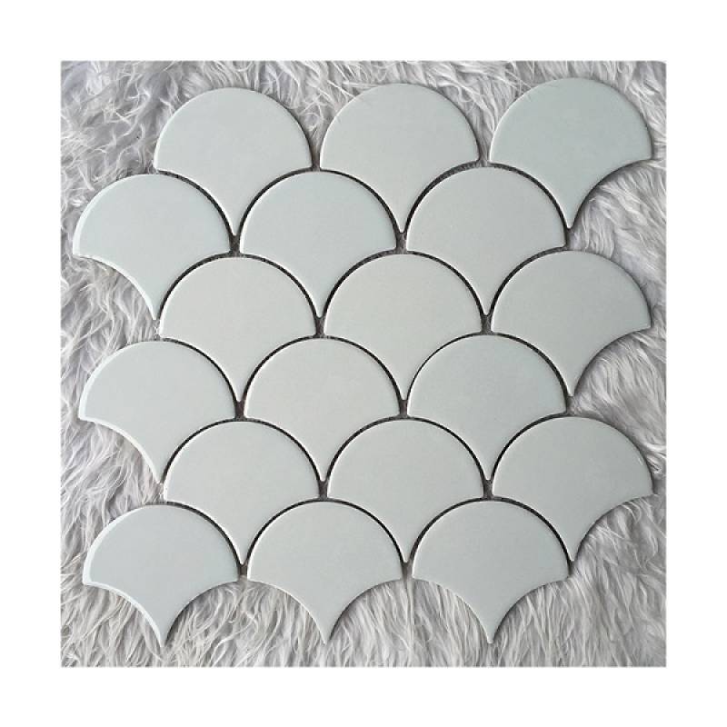 Gạch mosaic gốm hình vảy cá trang trí 300x300mm YD-Y0903