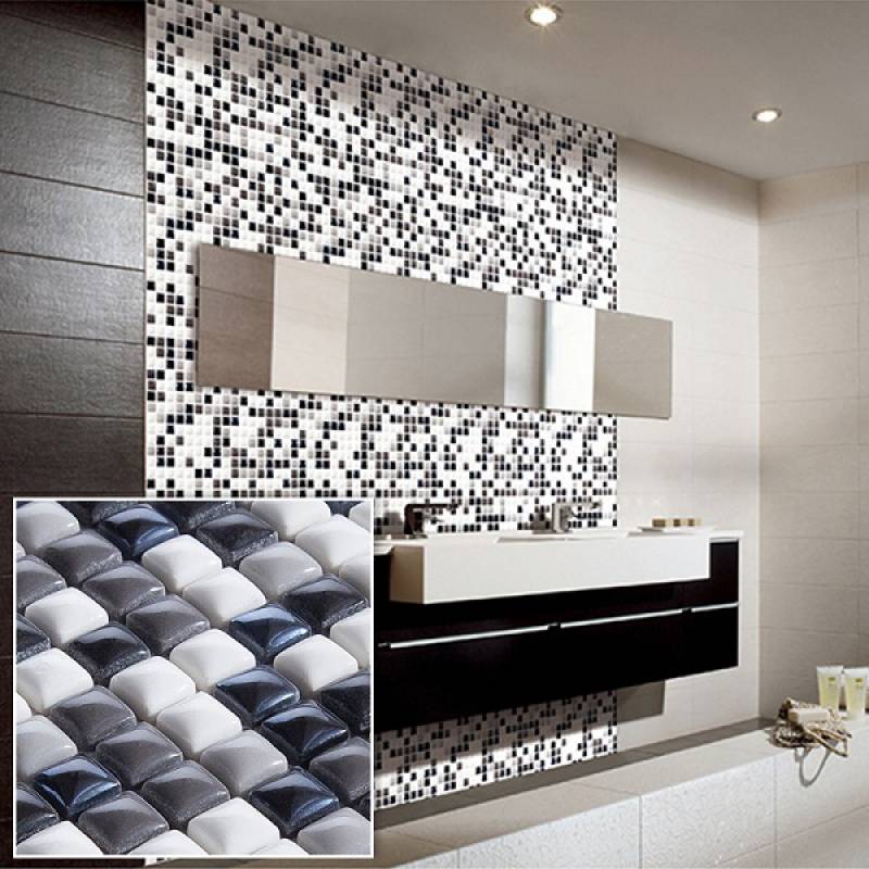 Gạch mosaic gốm màu sắc trang trí phòng tắm 300x300mm YH6115