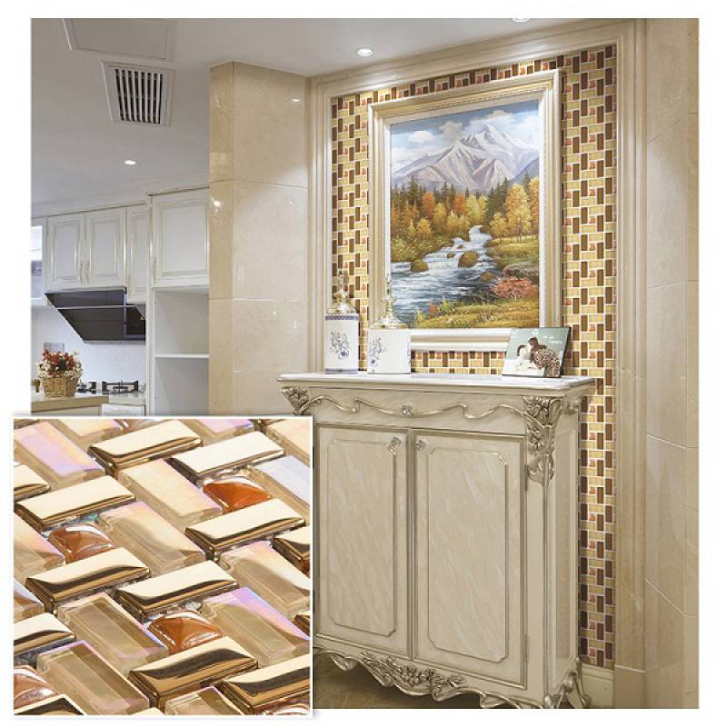 Gạch mosaic thủy tinh trang trí 300x300mm AE3225 