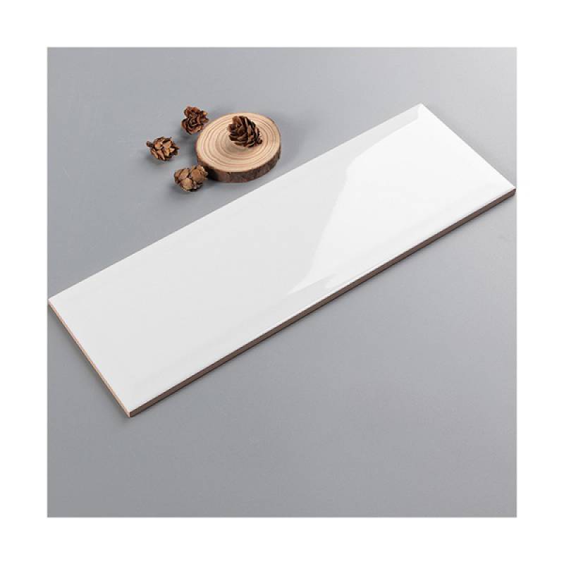 Gạch thẻ trang trí phòng tắm và nhà bếp 100x300mm 1300 màu trắng