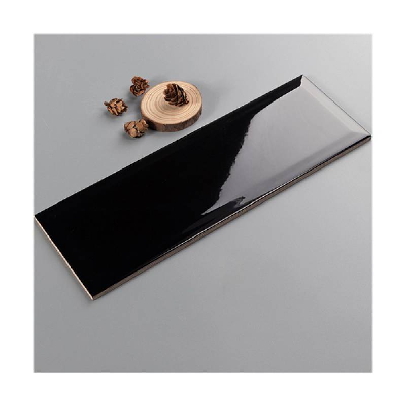 Gạch thẻ trang trí phòng tắm và nhà bếp 100x300mm 1308-B màu đen
