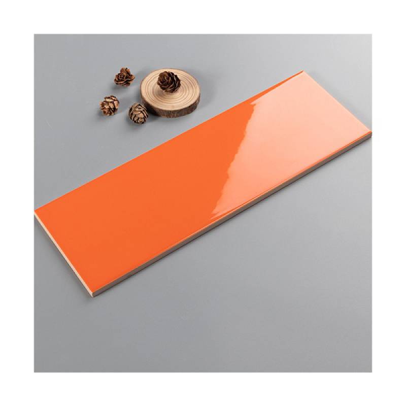 Gạch thẻ trang trí phòng tắm và nhà bếp 100x300mm 10305 màu cam
