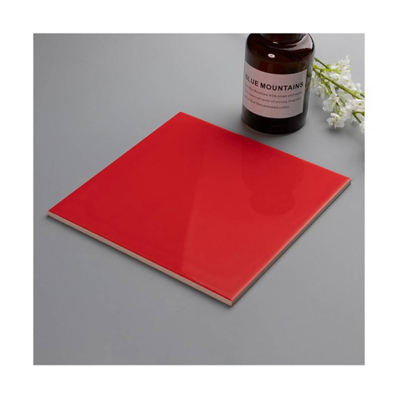 Gạch thẻ trang trí phòng tắm và nhà bếp 200x200mm 2253 màu đỏ