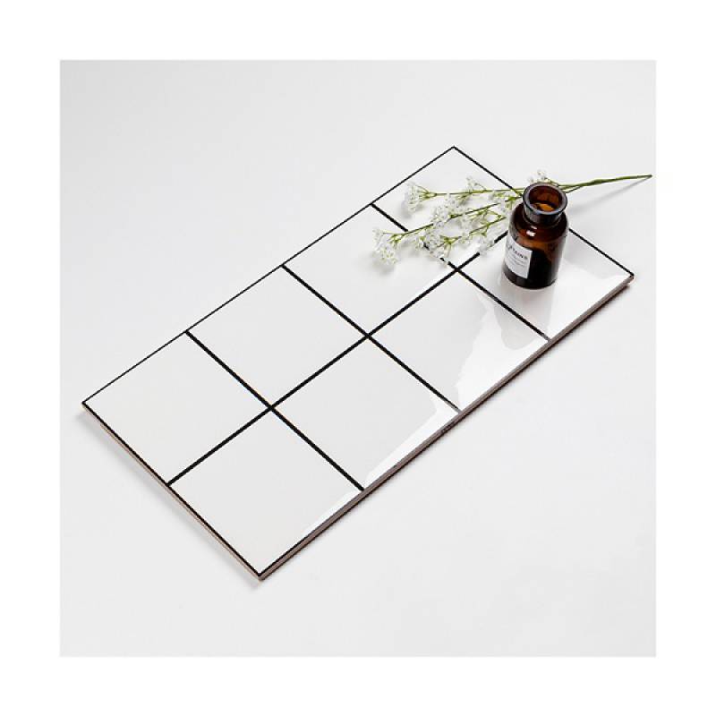 Gạch thẻ ốp tường trang trí hình chữ nhật 300x600mm LY084 màu trắng 