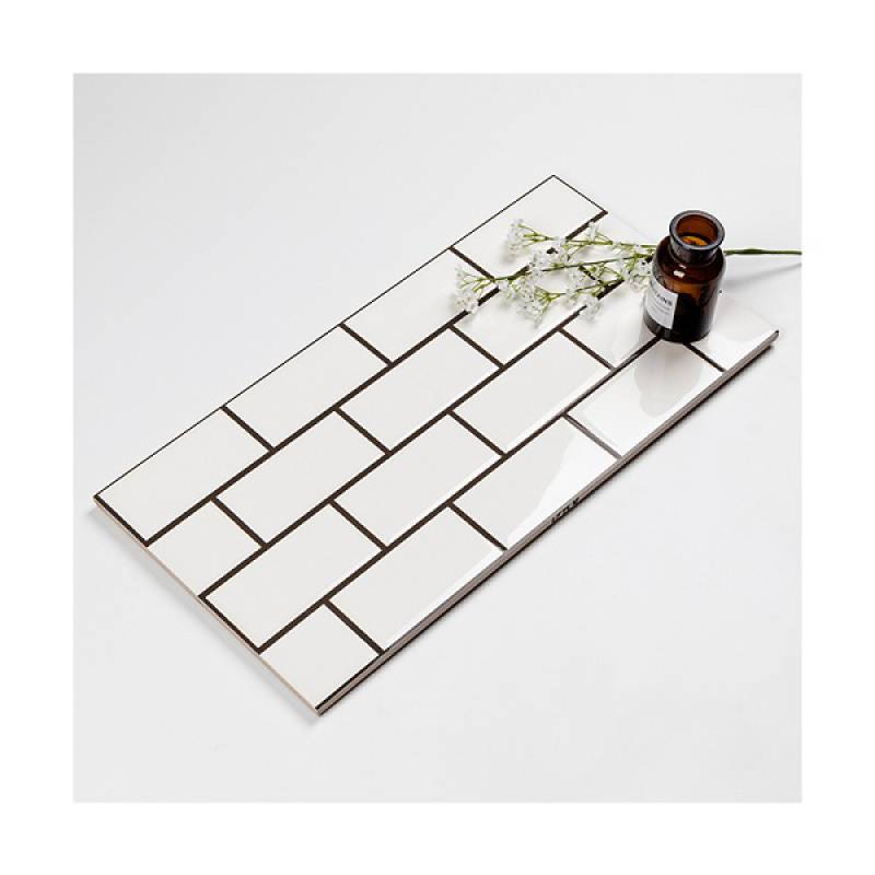 Gạch thẻ ốp tường trang trí hình chữ nhật 300x600mm LY754 màu trắng