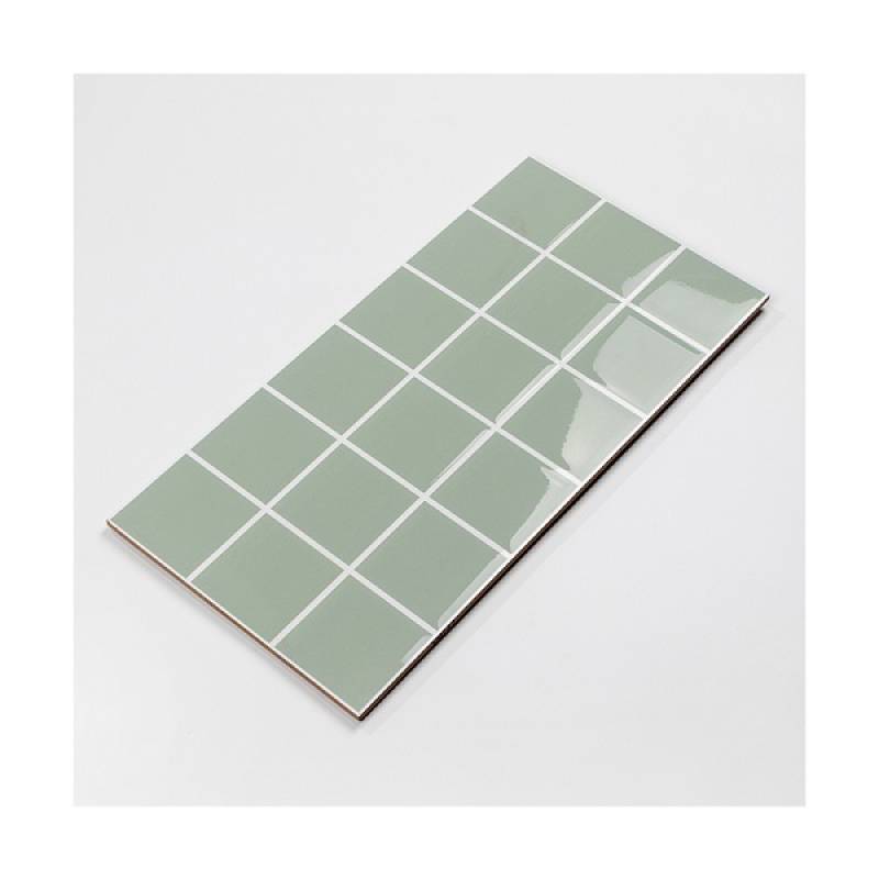 Gạch thẻ ốp tường trang trí hình chữ nhật 300x600mm LY1807 màu xanh 