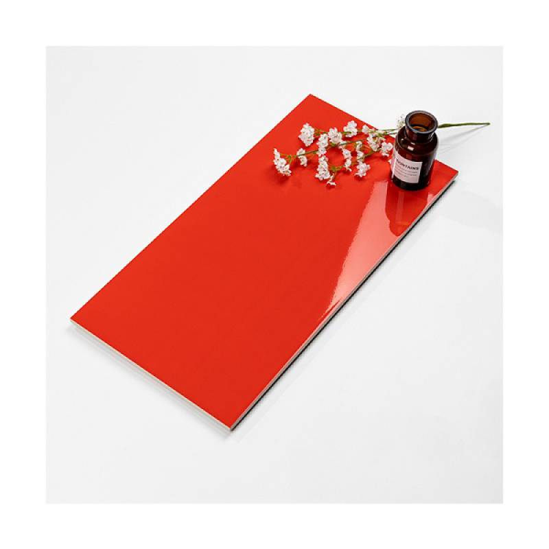 Gạch thẻ ốp tường trang trí 300x600mm 36000 màu đỏ 