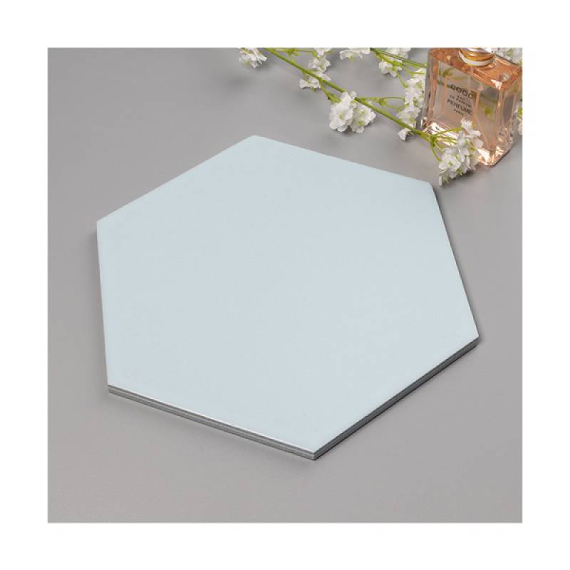 Gạch thẻ trang trí hình lục giác 115*200*230mm 23685 màu xanh