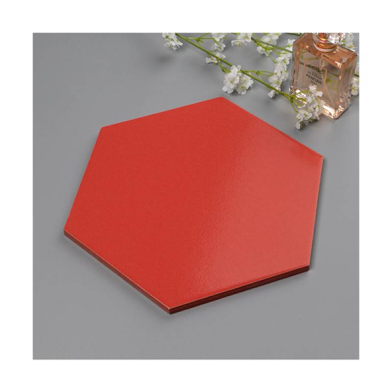 Gạch thẻ trang trí hình lục giác 115*200*230mm A010 màu đỏ